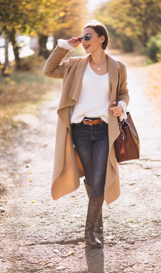 Young woman in autumn park Young woman in autumn park